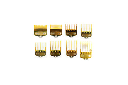 8 PC COMB ATTACHMENT SET FOR ADJUSTABLE BLADE CLIPPER GOLD