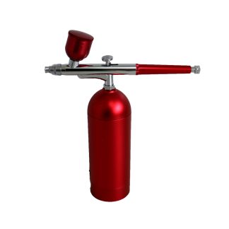 Cordless Portable Airbrush & Rechargeable Compressor (Red)