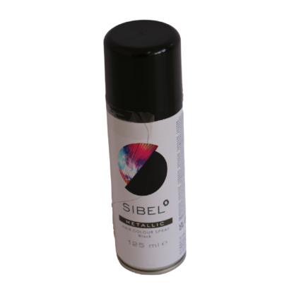 SIBEL Metallic Hair Colour Spray Black 125ml