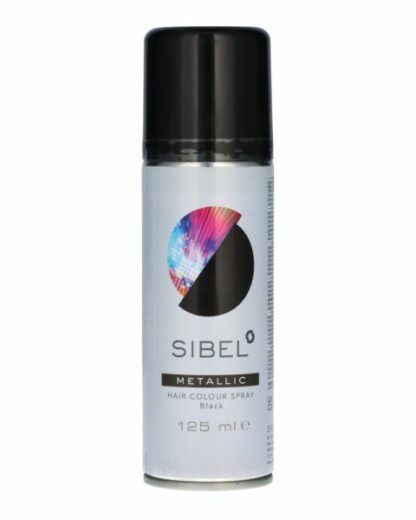 SIBEL Metallic Hair Colour Spray Black 125ml