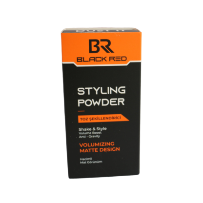 BLACK & RED STYLING POWDER – VOLUMIZING MATTE DESIGN ORANGE 20g