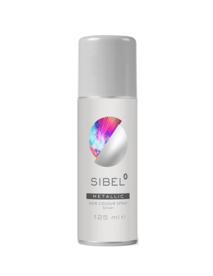 Sibel Metallic Hair Colour Spray Silver 125ml