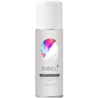 Sibel Metallic Hair Colour Spray White 125ml