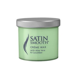 The Satin Smooth Creme Wax Aloe Vera & Cucumber is an all purpose wax effective on sensitive skin. The Aloe vera and cucumber have calming and soothing properties. Aloe vera is an effective healer and cucumber improves moisture retention. Suitable for use on all skin types and is particularly effective on sensitive skin. Pots are available in 450g.