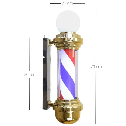 Gabri Classic Barber Pole Light with Open Sign 70cm: Iconic & Eye-Catching - Image 5