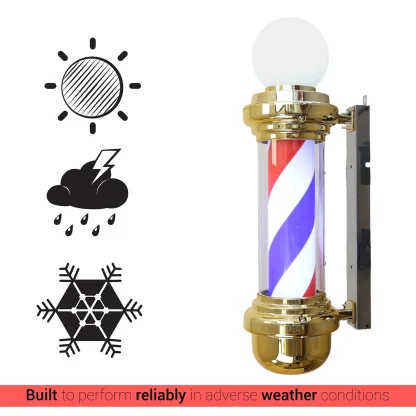 Gabri Classic Barber Pole Light with Open Sign 70cm: Iconic & Eye-Catching - Image 9