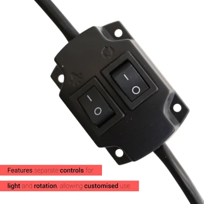 Gabri Digital Barber Pole 71cm: 5 Modes, Remote Control & LED Light - Image 10