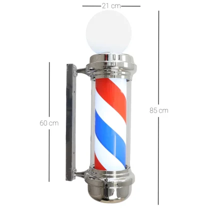 Gabri Classic Barber Pole Light with Open Sign 85cm: Iconic & Eye-Catching - Image 2