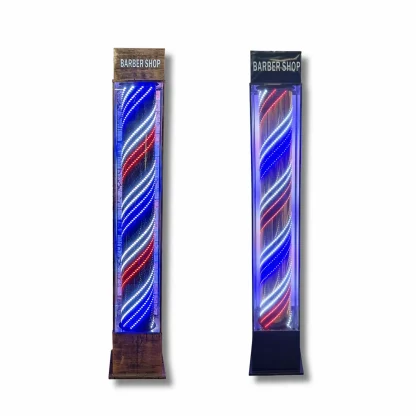 Gabri Barber Pole LED Light Floor Lantern Style - Image 2