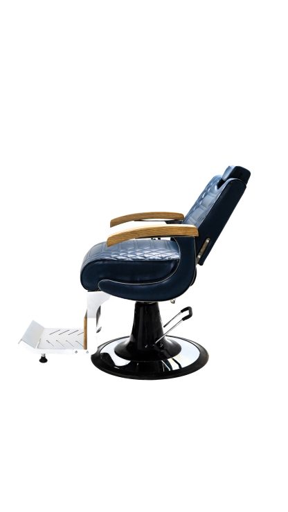 CRESİS Diamond Stitch Black Barber Chair : Professional, Heavy-Duty, Navy Quilted Styling Furniture - Image 3