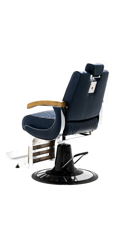 CRESİS Diamond Stitch Black Barber Chair : Professional, Heavy-Duty, Navy Quilted Styling Furniture - Image 2